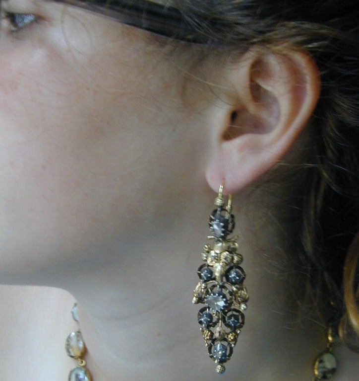 Antique 19th Century Spanish  Earrings 2