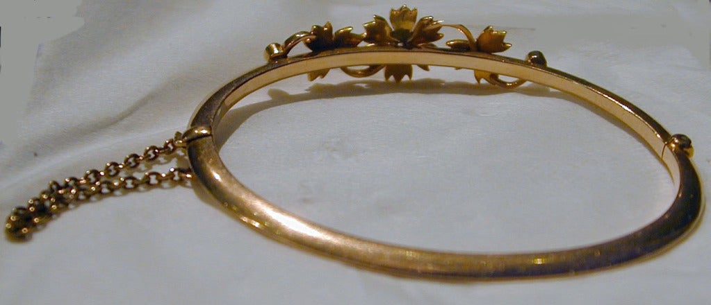 Antiker Perlen-Gold-Armreif Damen