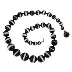 Antique Banded Agate Necklace Antique Banded Agate Necklace