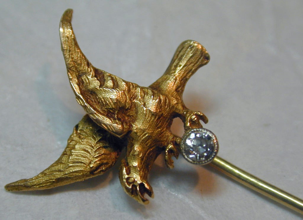 Antique Gold Eagle Stickpin For Sale 4