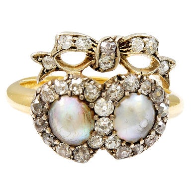 twin heart ring