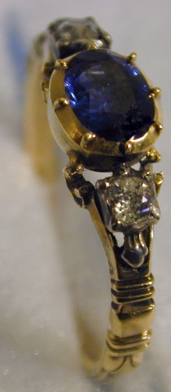 Antique Sapphire Diamond Ring 1