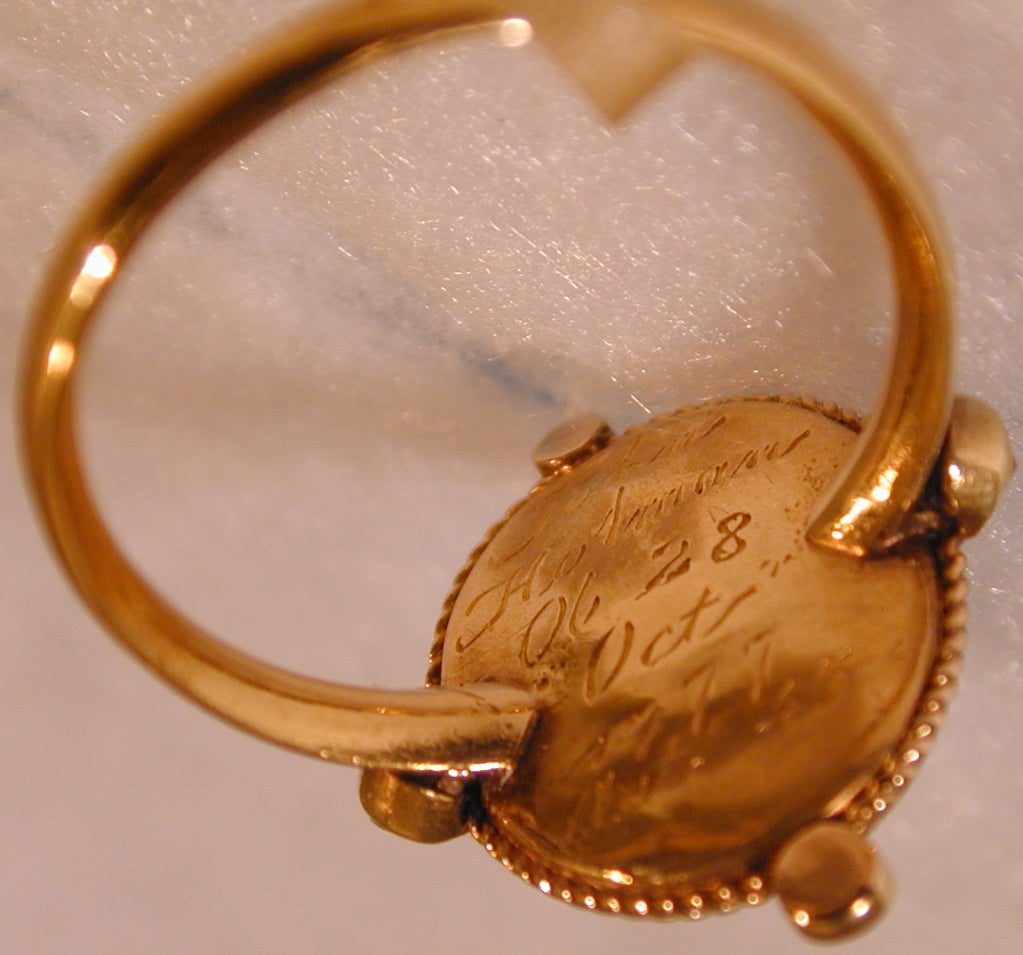 gold memorial ring