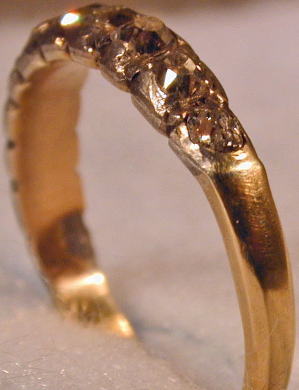 Antique Half Hoop Diamond Ring 2