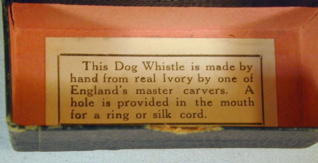 Antique  Dog's Head Whistle For Sale 2