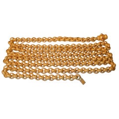 Georgian 19th century  Gold Muff Chain