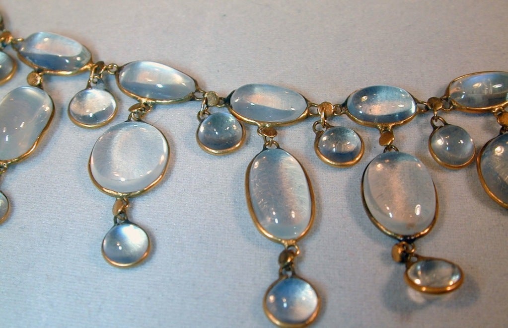 antique moonstone necklace