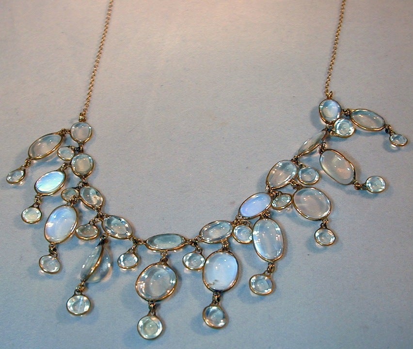 edwardian moonstone necklace
