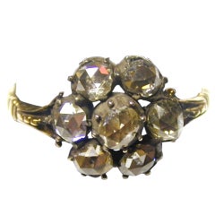 Georgian Diamond Cluster Ring 5