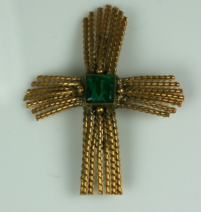 Emerald Wheat Cross Chanel : Goossens
