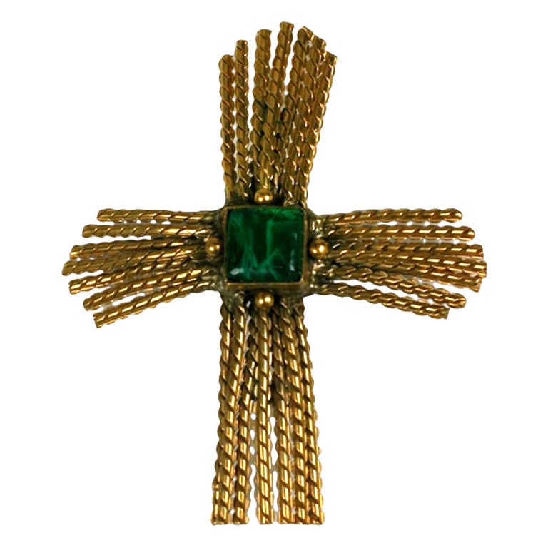 Emerald Wheat Cross Chanel, Goossens