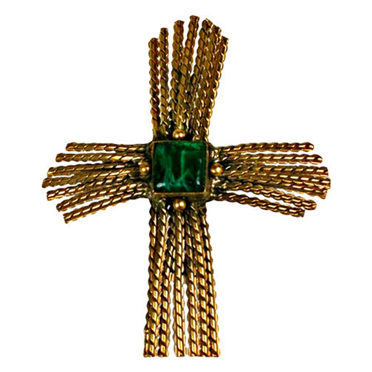 Emerald Wheat Cross Chanel : Goossens