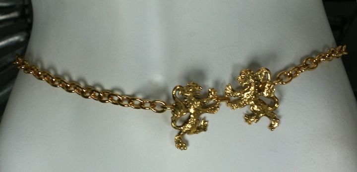 Women's Iconic Chanel Lion Belt, Workshop Goossens For Sale