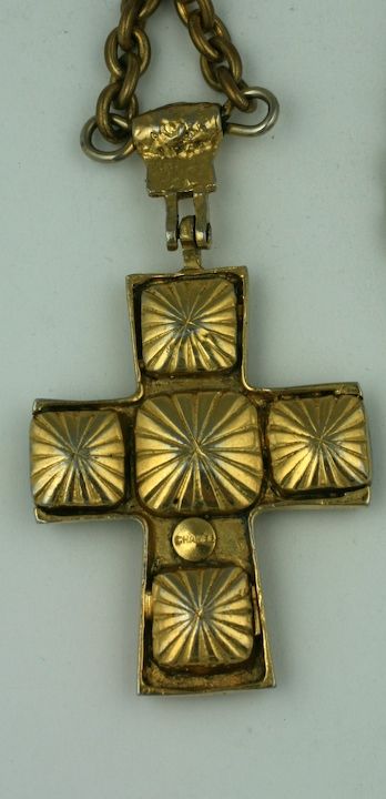 chanel cross pendant