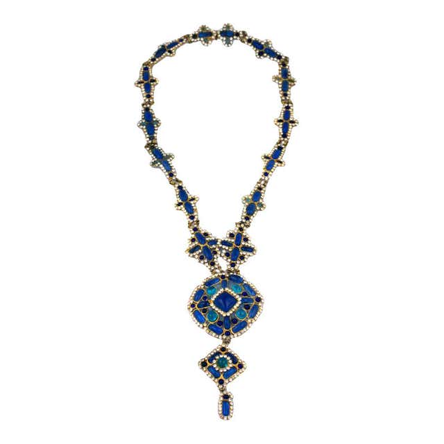 Important Moghul Pate de Verre Collar, Chanel For Sale at 1stDibs