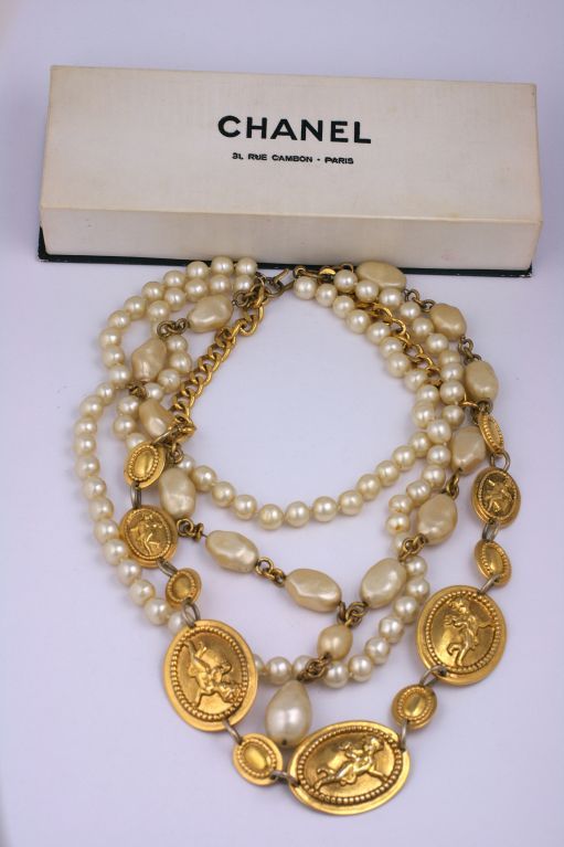 bronze pearl necklace