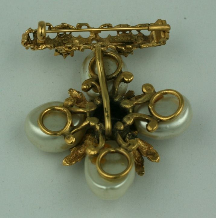 chanel brooch with pearl drop