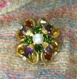 Important Jewelled Clover Brooch, Property of Coco Chanel For Sale 1