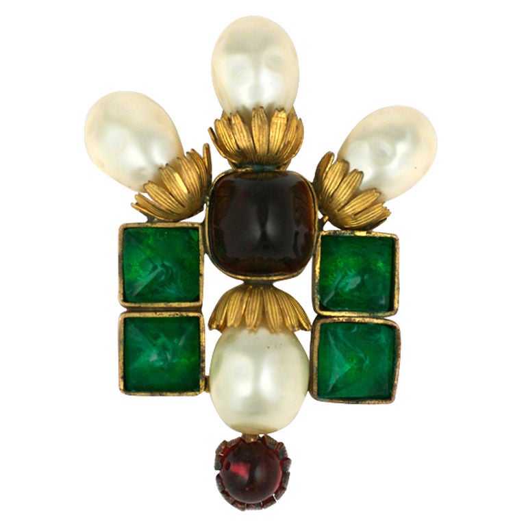 Byzantine-Style Brooch Once Owned by Coco Chanel, 1956, offered by Vintage Luxury