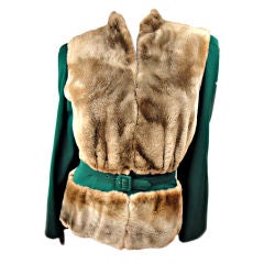 Vintage 1940's Beaver Jacket