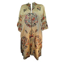 Vintage Chinese Silk Embroidered Robe