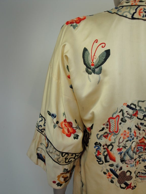 Chinese Silk Embroidered Robe 2