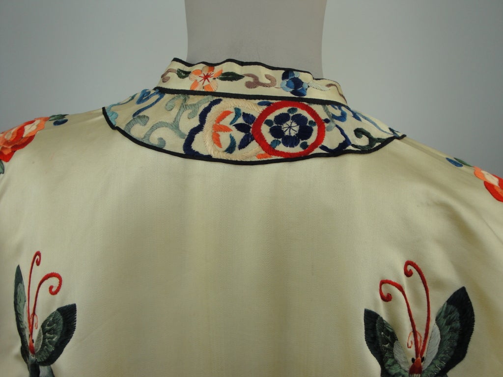 Chinese Silk Embroidered Robe 4