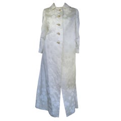 Ivory Maxi Coat 1960's 12