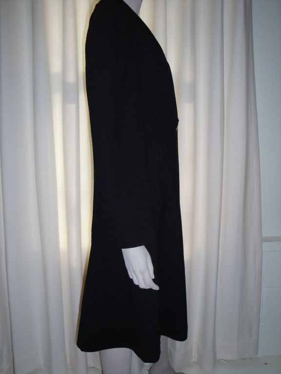 Black 1940's Topcoat For Sale