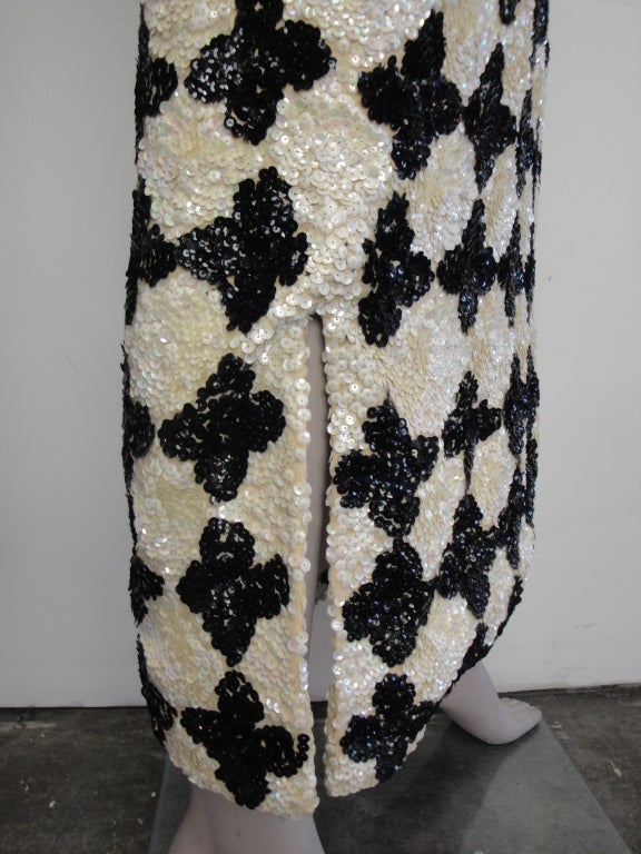 1960's Sequin Wool Knit Dress 2