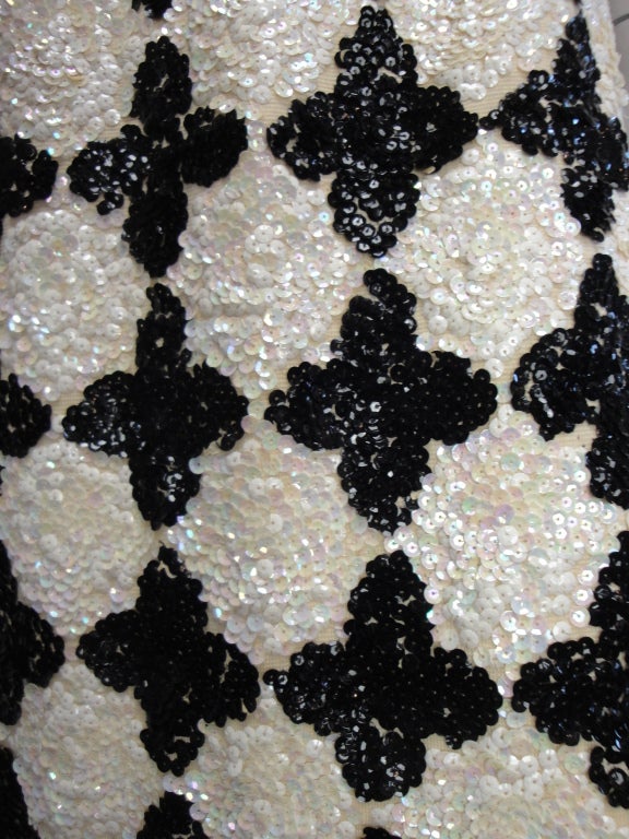 1960's Sequin Wool Knit Dress 3