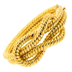 LUCIA GUIDI Twisted Knot Gold Bracelet