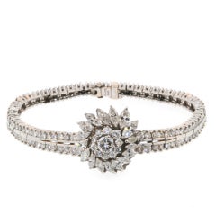 OMEGA Lady's Platinum and Diamond Concealed-Dial Watch (Montre à cadran caché en platine et diamants)