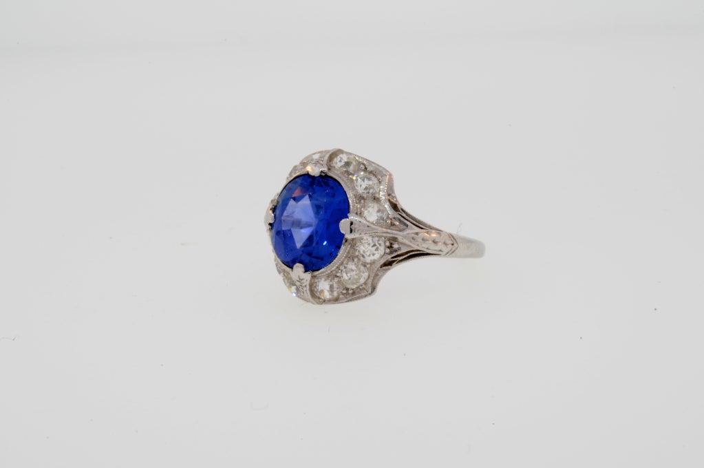 Sapphire Diamond Ring