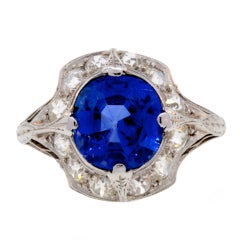 Sapphire Diamond Ring