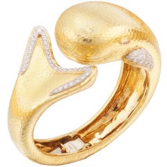 ANDREW CLUNN Diamonds and Gold Cuff