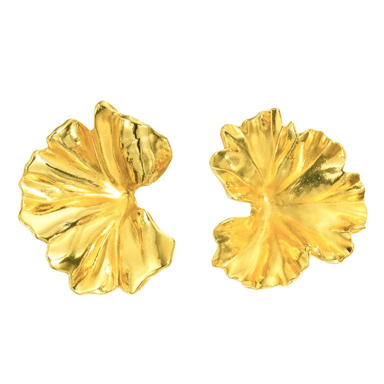 JAR Geranium Leaf Earrings
