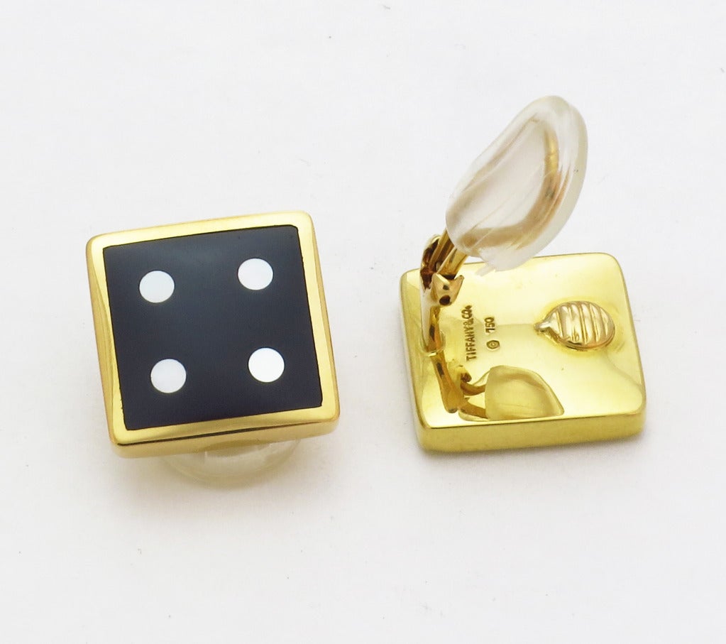 Tiffany and Co Dice Earrings at 1stDibs