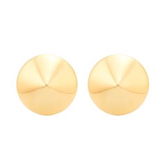 Van Cleef & Arpels Disc Gold Earrings