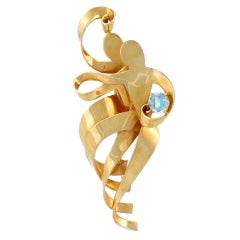 Trabert 
Hoeffer Mauboussin Aquamarine Dancers Brooch