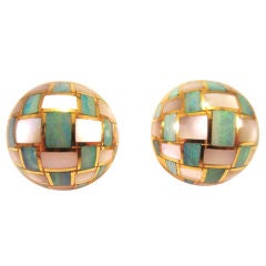 TIFFANY 
Co. Opal Mother of Pearl Earrings