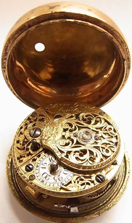 Benjamin Gurden 1690’s London Shell Verge Fusee Pocket Watch For Sale 1