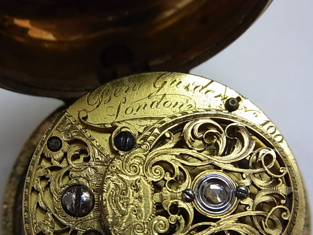 Benjamin Gurden 1690’s London Shell Verge Fusee Pocket Watch For Sale 2