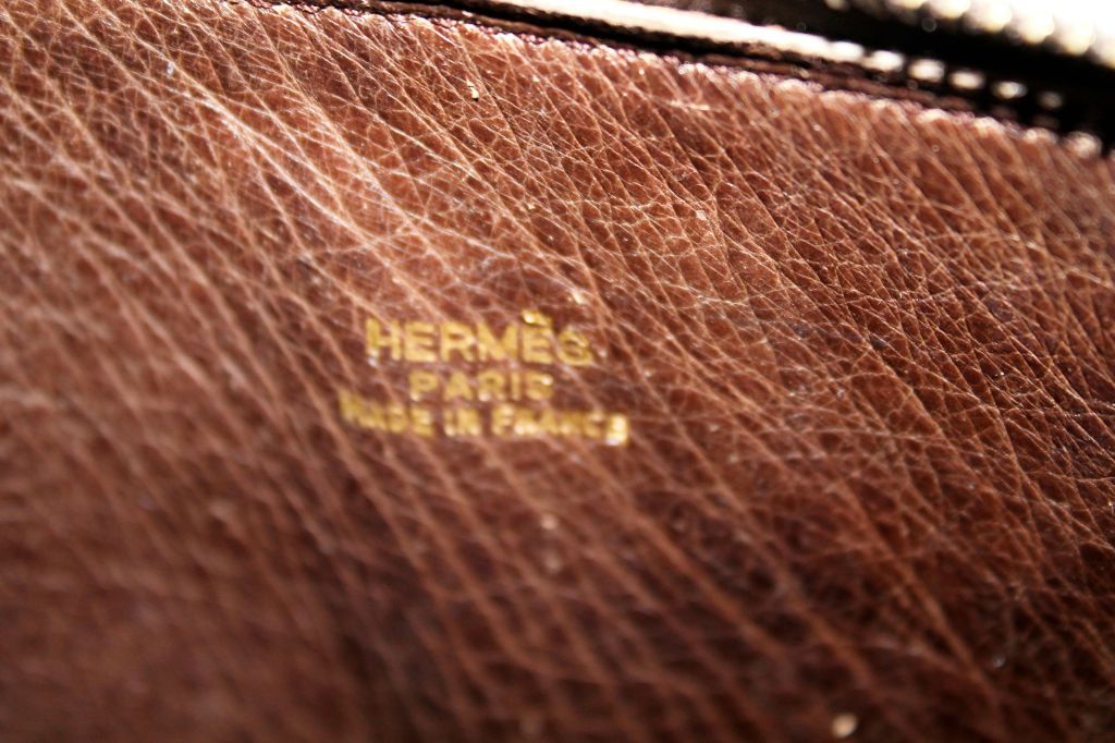 Hermes brown ostrich 30cm Bolide 6