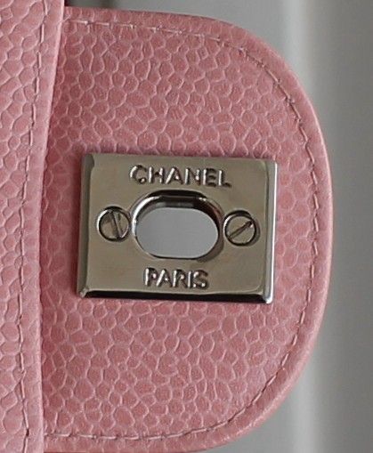 Chanel soft pink caviar leather double flap bag-medium 1