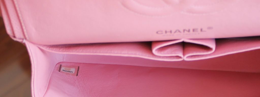 Chanel soft pink caviar leather double flap bag-medium 3