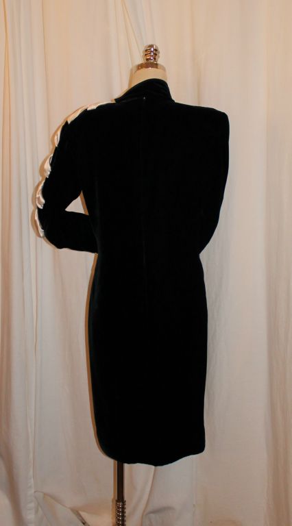 Valentino Boutique Black Velvet Shift Dress-Circa 90's 2