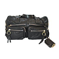 Chole Large Paddington Black Leather Handbag