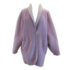Vintage Lavender Suede Fendi Coat~44F