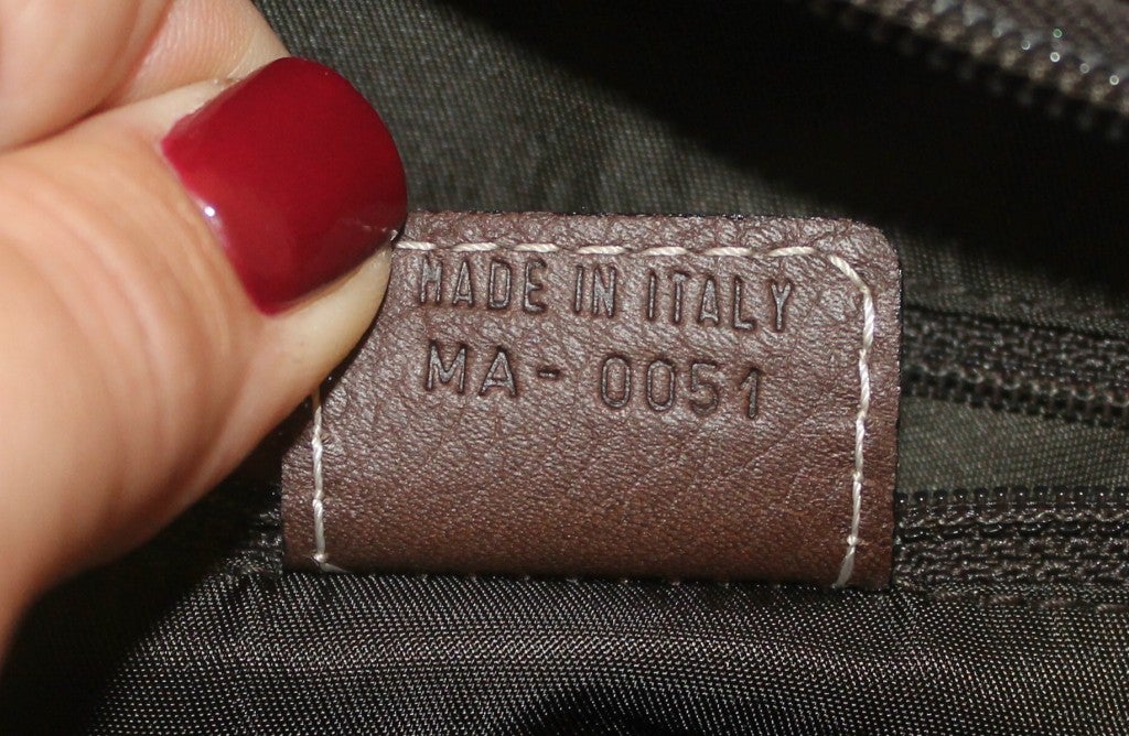 Christian Dior Brown Leather Top Handle Mini Bag  3